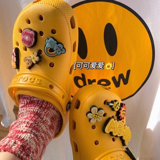 Drew house design Justin Bieber Jibbitz for crocs shoes accessories buckle Clogs Pins quality #cod