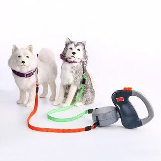 Dual Pet Dog Leash Retractable Walking Leash 3 M Length Lead
