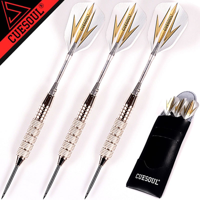 CUESOUL 3pcs/set Professional Dart Pin 24g 25g Black Golden Color Steel
