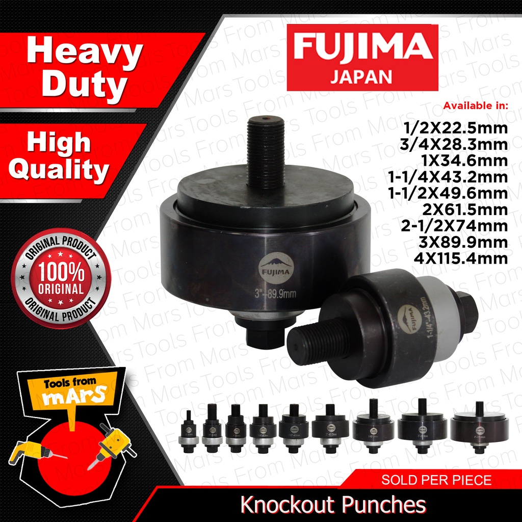 FUJIMA JAPAN Knockout Die Punch Punches 1/2 x 22.5mm FTKP12 •TOOLS FROM MARS• Shopee Philippines