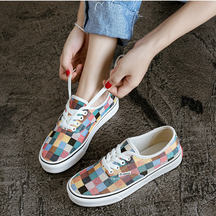 rainbow color vans