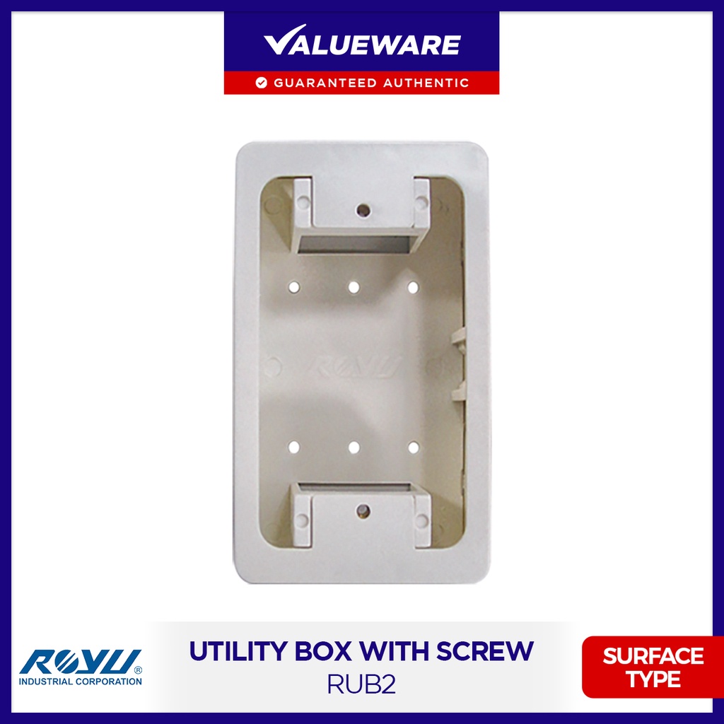ROYU Utility Box with Screw Surface Type | RUB2 | PVC Junction Box ...