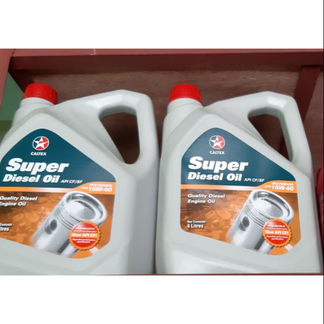 Caltex Super diesel oil 15w40 Shopee Philippines