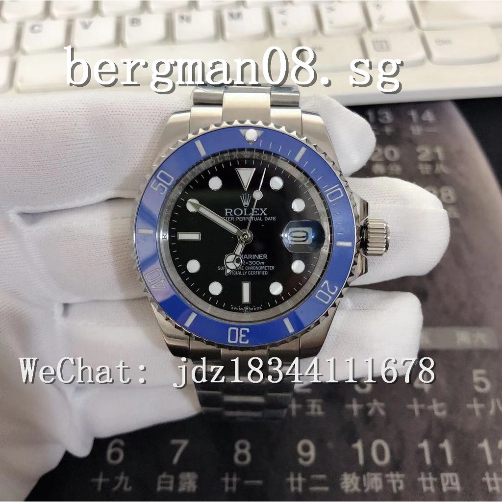 Rolex Submariner series watch 41mm dial blue ceramic ring mouth black literal automatic mechanical watch