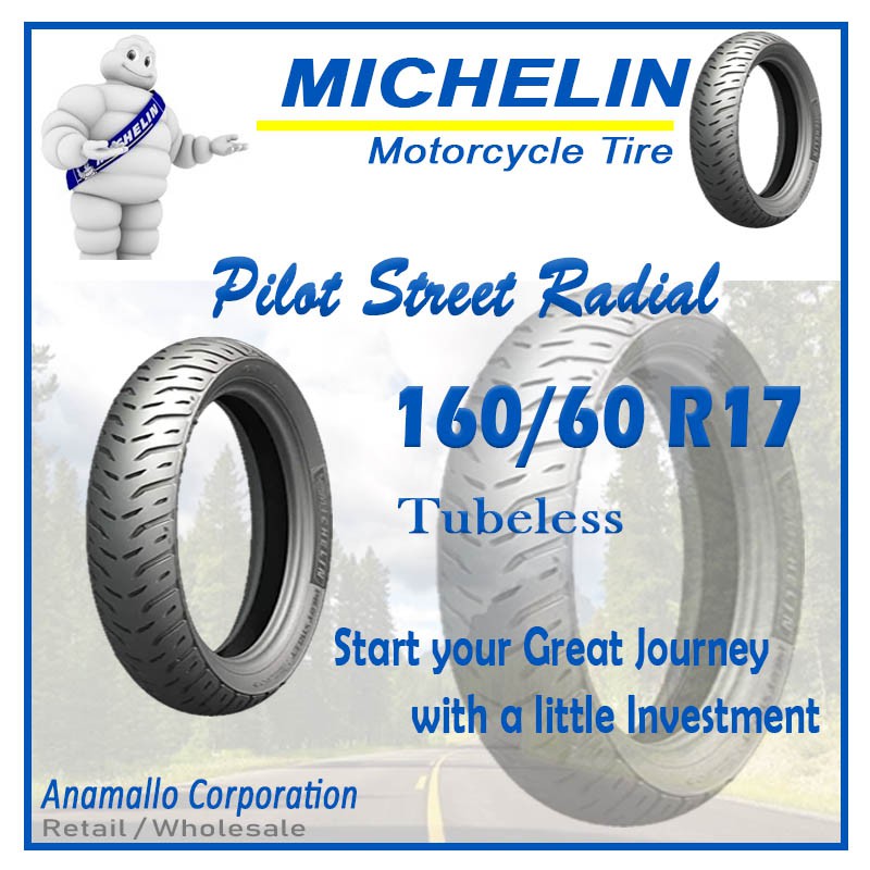Michelin Pilot Street Radial 160 60 R17 69h Motorcycle Tire Shopee Philippines