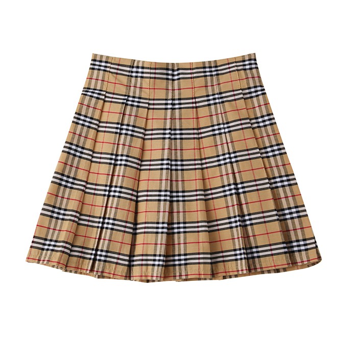 Burberry Plaid Skirt Pleated Skirt 