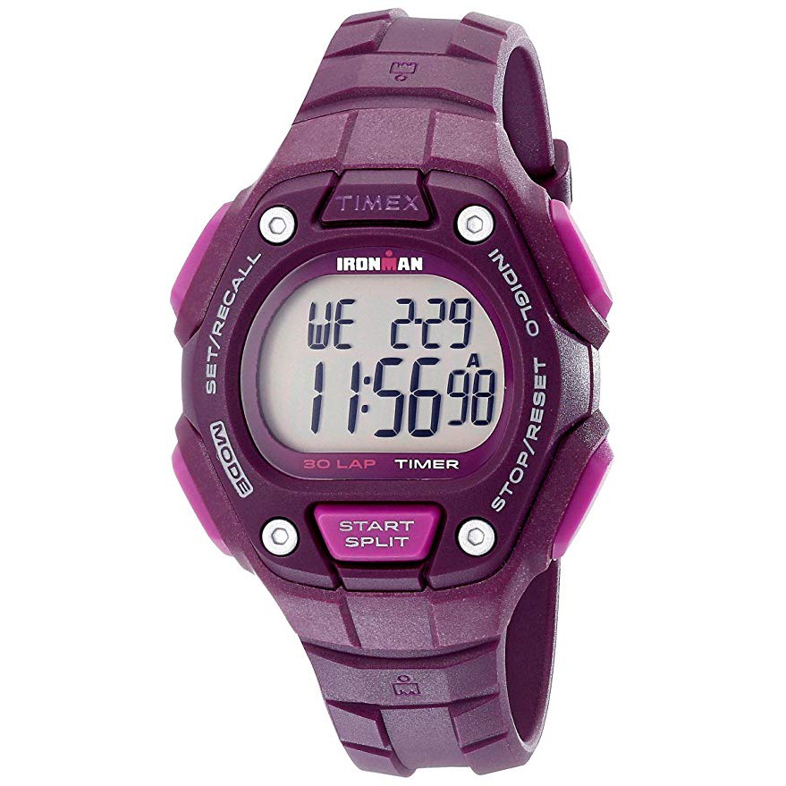Women's Timex Sports Watch Rubber Purple Ironman TW5K89700 | Shopee  Philippines