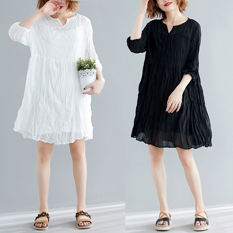 v neck chiffon dress