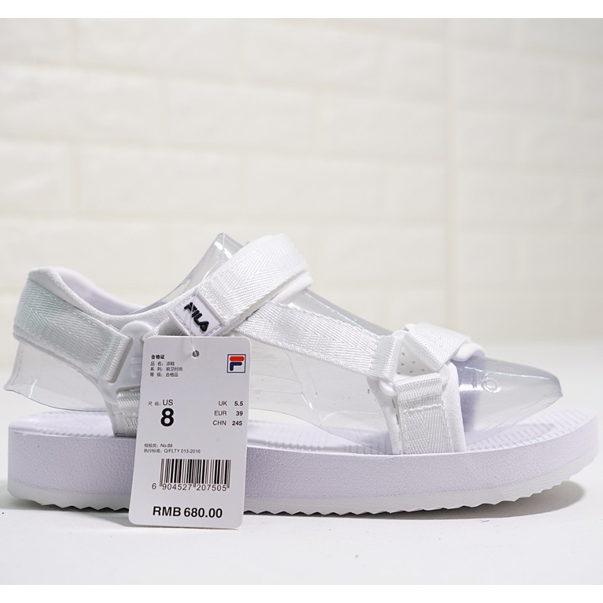 fila white sandals