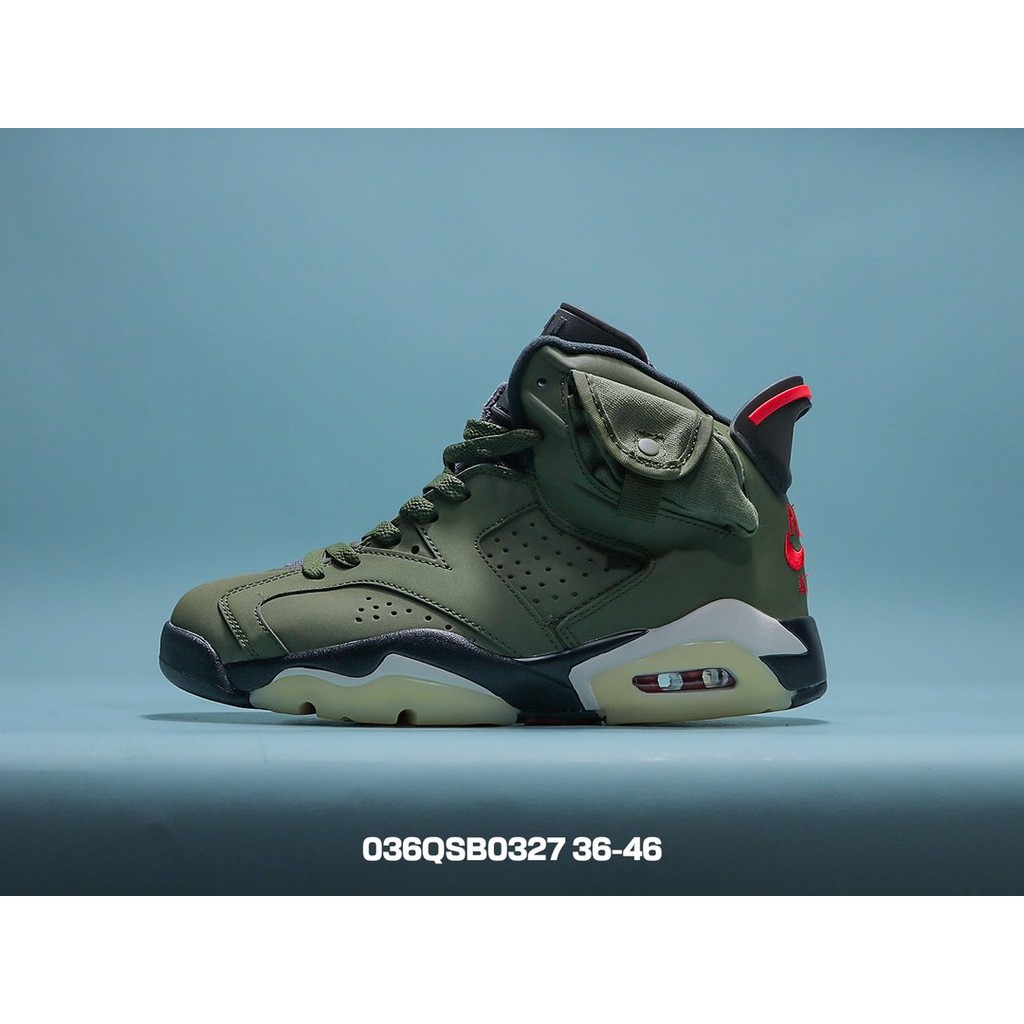 army green jordan 6