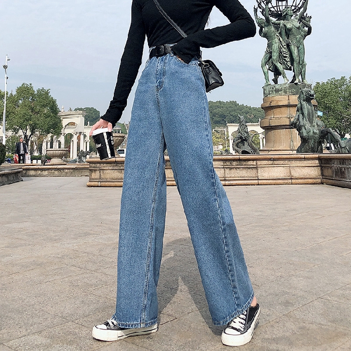 Korean best sale denim pants