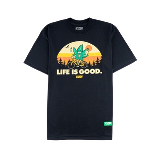 ️KUSH Co.  LIFE IS GOOD (Black) Classic T-Shirt Factory Direct #1