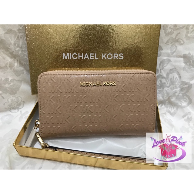 Authentic Michael Kors Zip Around Phone Wallet | Shopee Philippines