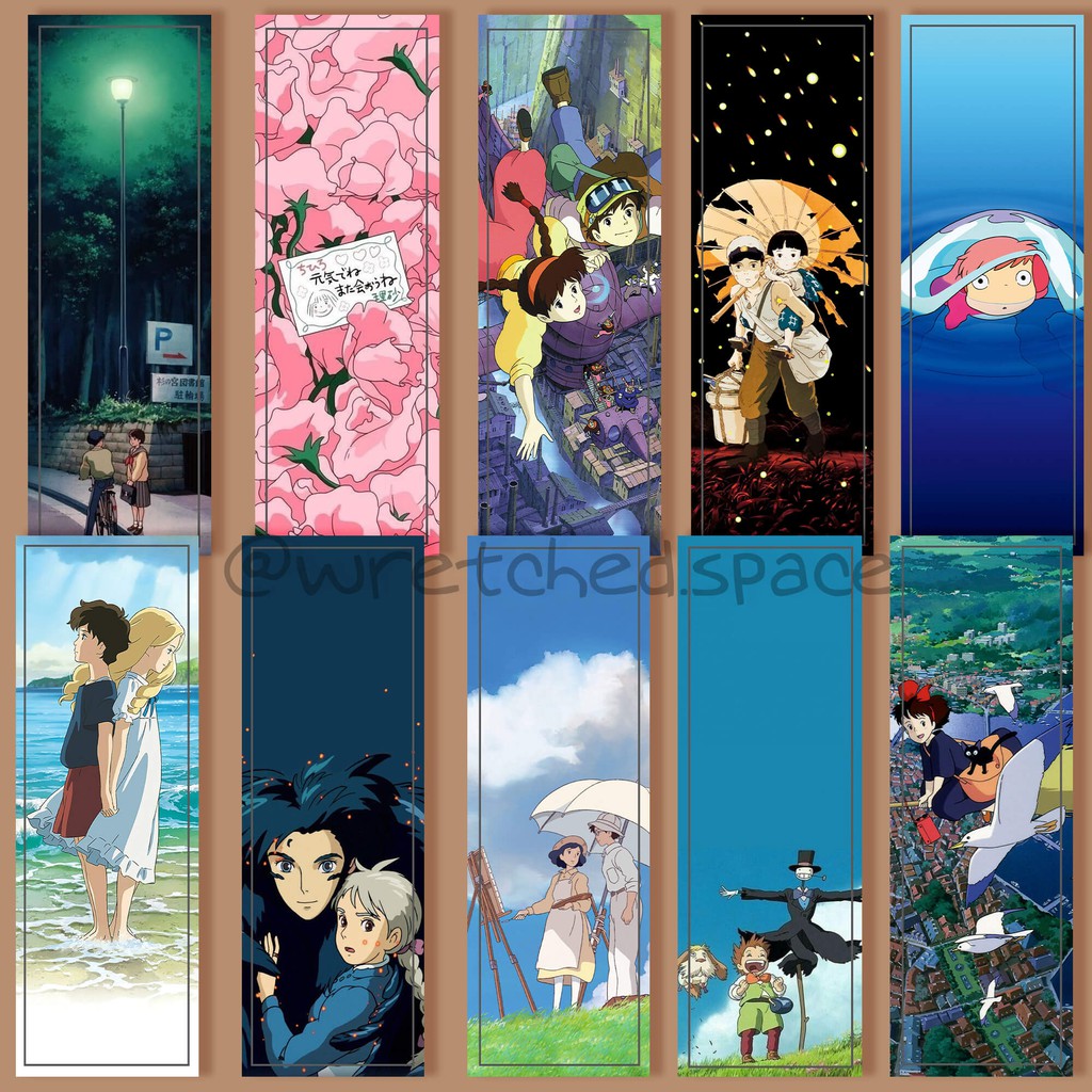 studio ghibli hayao miyazaki anime manga bookmarks wretched space shopee philippines