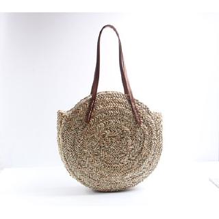 big round straw bag