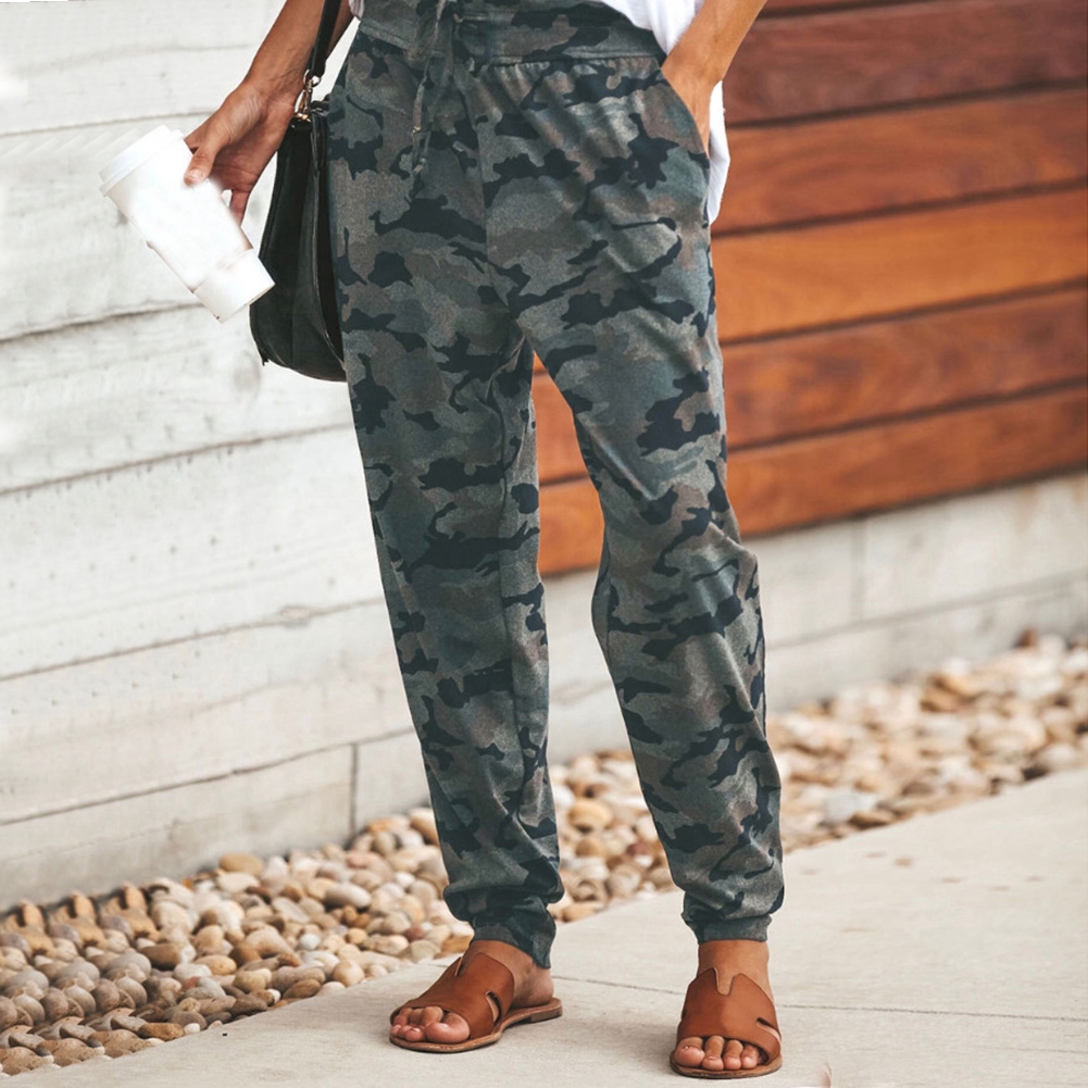 womens camo jogger sweatpants