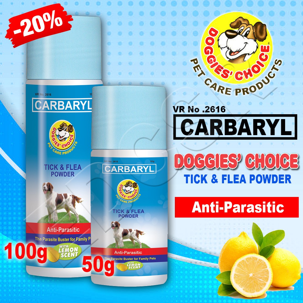 (ED) Doggies Choice Carbaryl Tick and Flea Powder Shopee Philippines