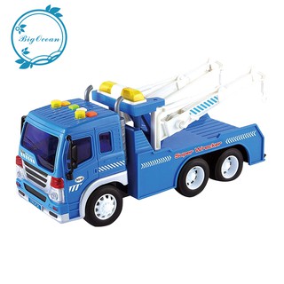 green tow truck toy