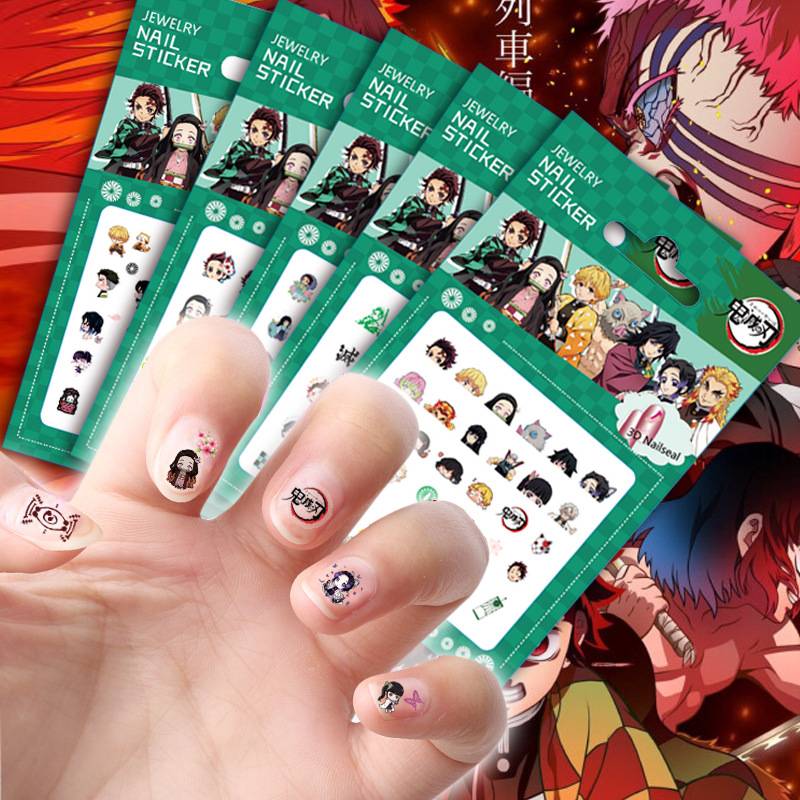 5 Sheet Demon Slayer Kimetsu No Yaiba Nail Sticker Anime Stickers For Fashion Manicure Stickers Manicure Tattoos Set Kamado Tanjirou Nezuko Agatsuma Zenitsu Tomioka Giyuu Kochou Shinobu Shopee Philippines