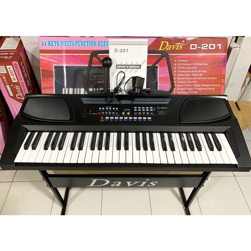 DAVIS D201 ELECTRONIC KEYBOARD PIANO for KIDS (54keys) with Regular