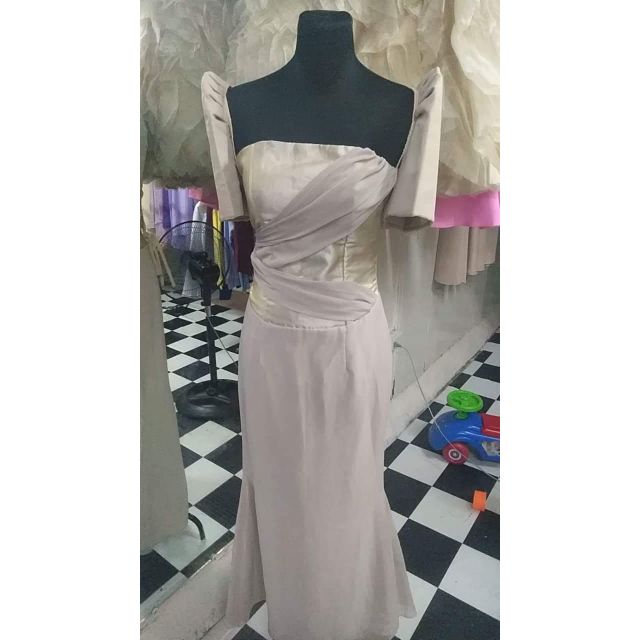 gray filipiniana gown