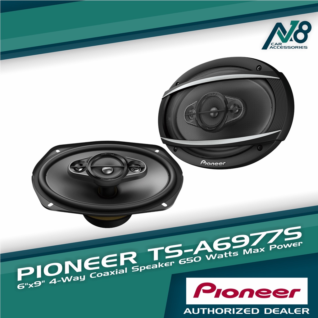 Pioneer TS-A6970F 600W Max, 100W RMS 6 x 9 A-Series 5-Way Coaxial Car Speakers