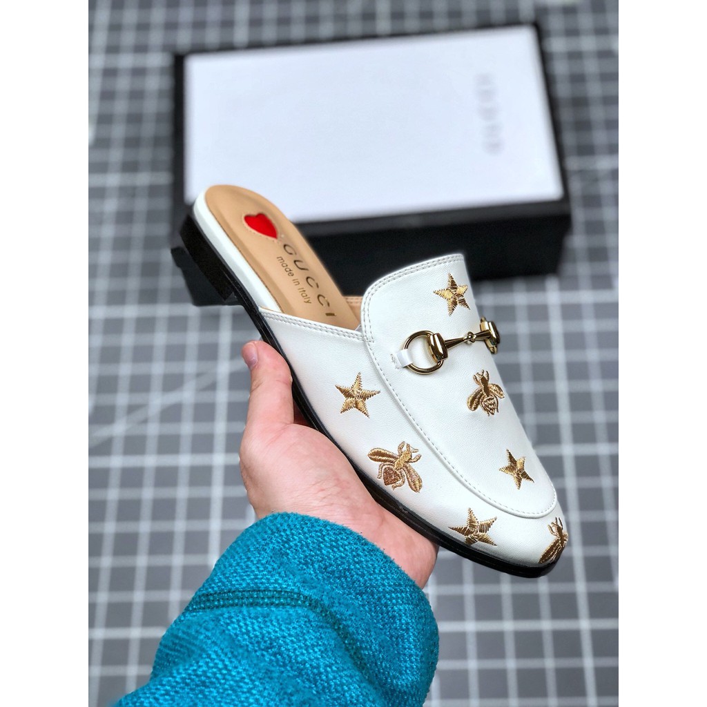 gucci slippers gold