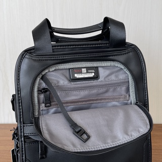 【Shirely.ph】【Ready Stock】TUMI Alpha 3 all leather men's business casual messenger shoulder bag  extension bag leather bag #8
