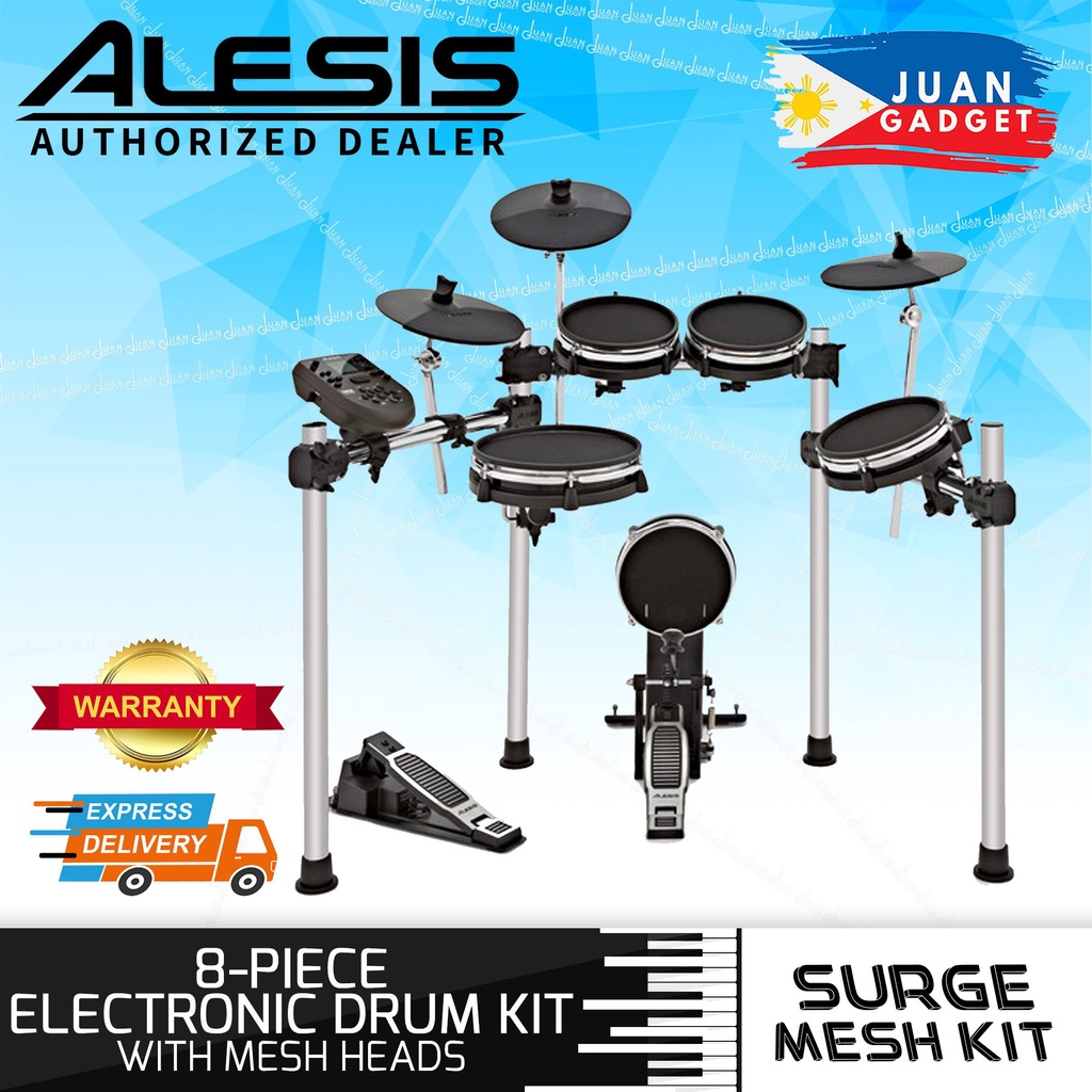 Alesis Surge Mesh Kit EightPiece Electronic Drum Kit with Mesh Heads