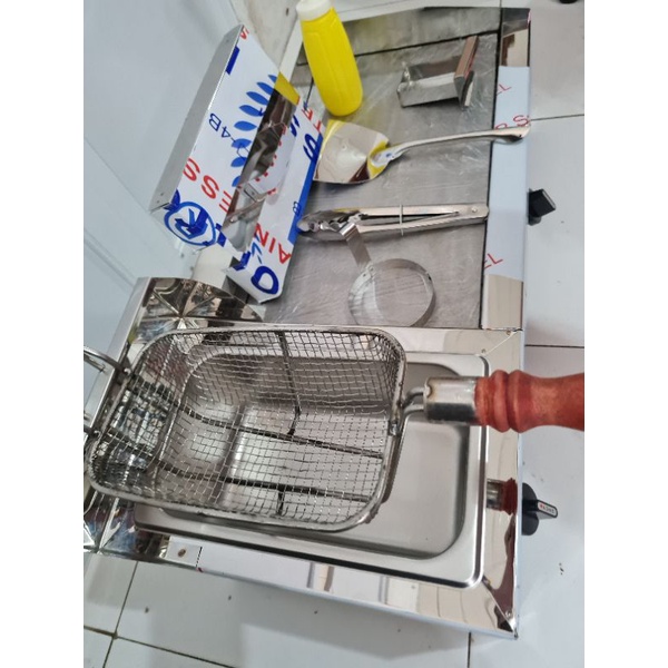 12x18 Burger Griller with Deep Fryer, Stainless Shopee Philippines