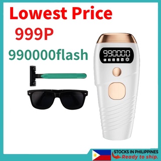 90W Flashes Laser Epilator 8 Levels Permanent IPL Laser Hair Removal Painless Full Body Hair Removal