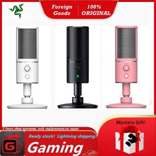 Razer Seiren X Gaming Microphone Black White Pink Capacitive Noise Reduction Microphone Shopee Philippines