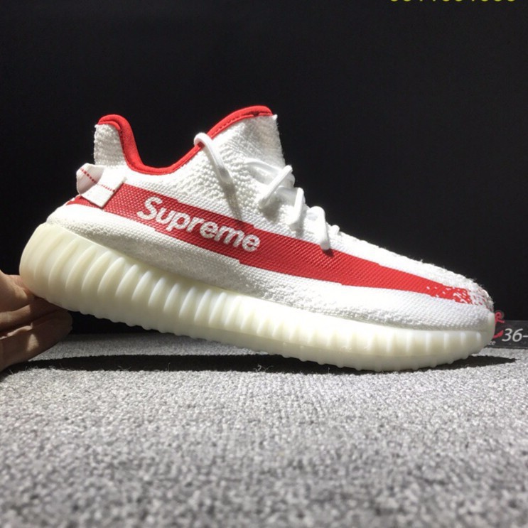 Adidas Yeezy 750 Boost x Supreme Black White Red BB1630