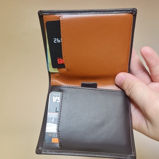 bi-fold minimalist leather wallet purse rfid  nfc shield wallet