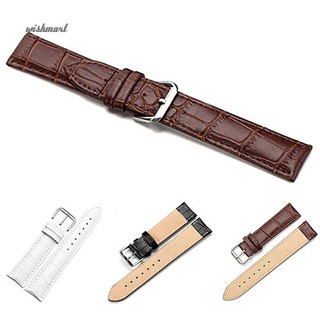 Unisex High Quality Faux Leather Watch Strap Buckle Band #5