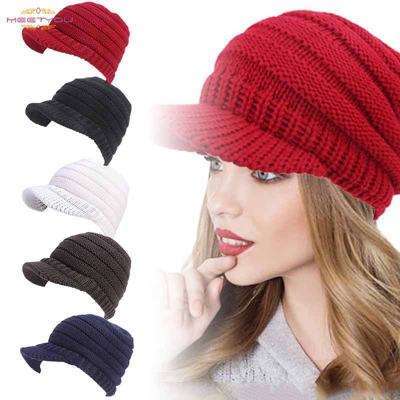 peaked beanie hat