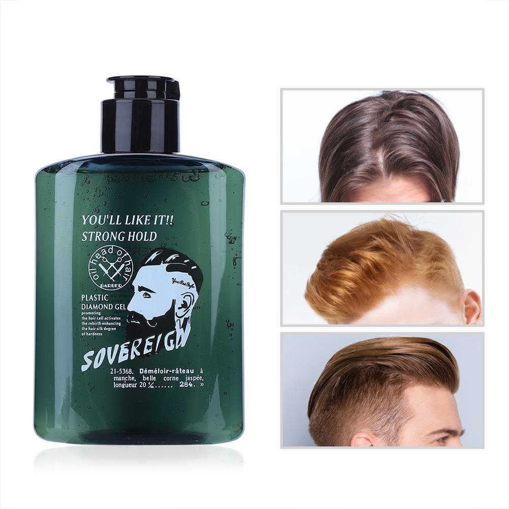 Men Hairdressing Gel Long Lasting Strong Hold Power Retro Hair Oil