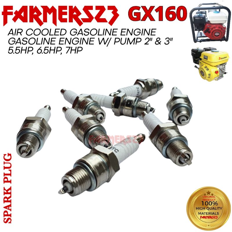 SPARK PLUG GX160 5.5HP, 6.5HP, 7HP GASOLINE WITH PUMP 2", 3" OR ENGINE