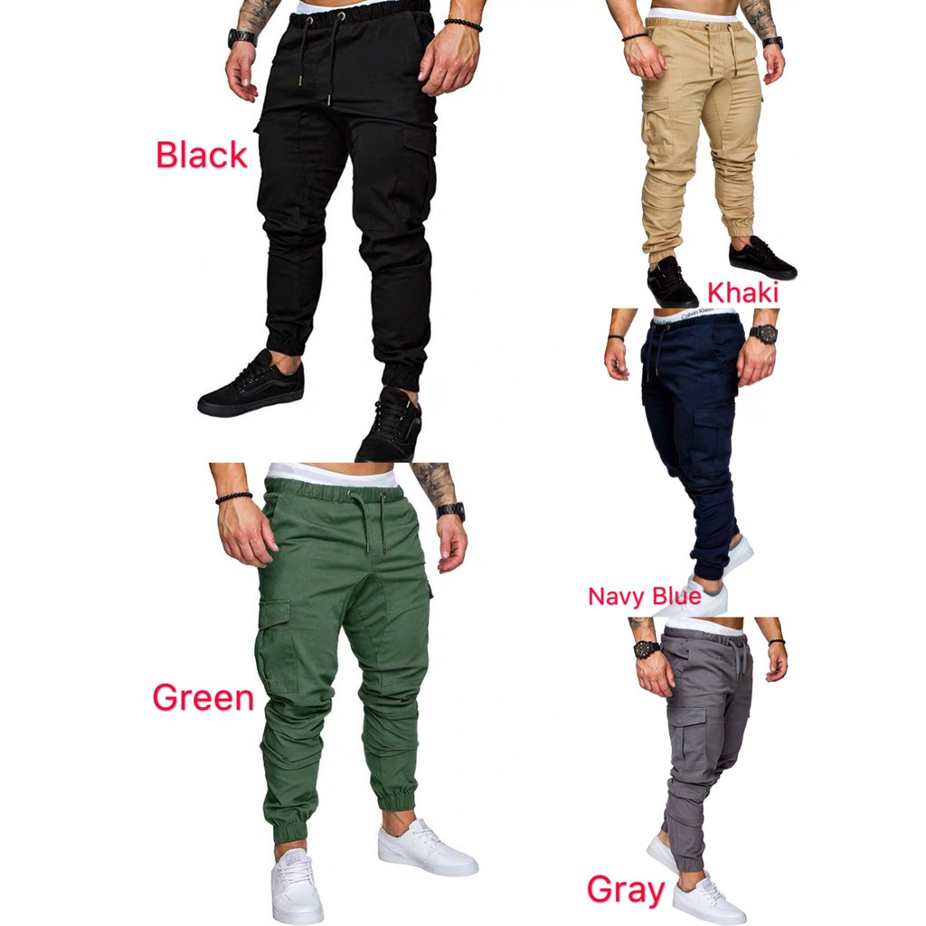 six pocket track pants