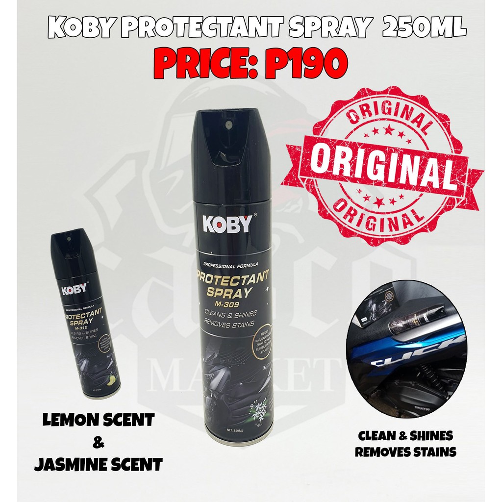 KOBY PROTECTANT LEMON AND JASMIN SPRAY 250L FOR SHINE AND MATTE