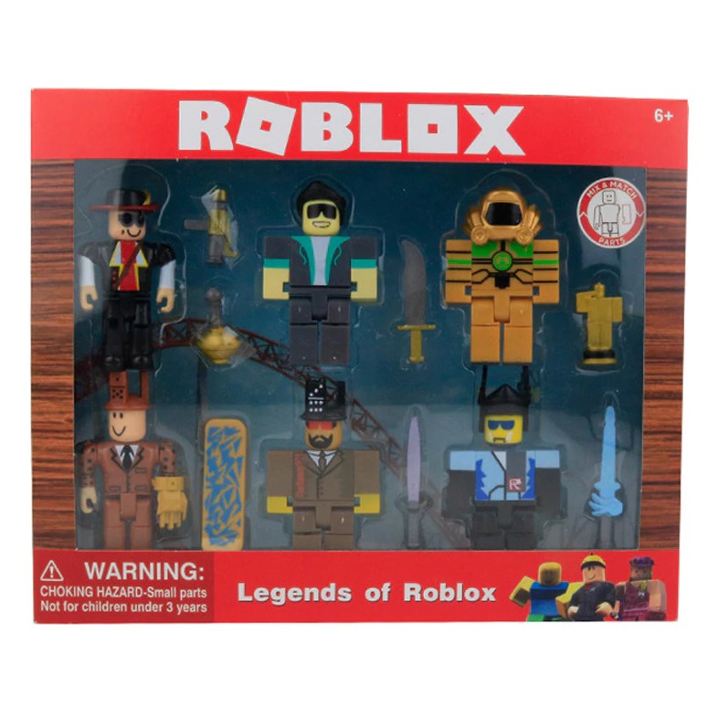 Roblox Legends Of Roblox Collectible - brandnew 6pcs legend of roblox with weapons and skateboard