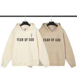 [High Quality] Fashion FEAR OF GOG Printing  Embroidery Loose Long-sleeved  Hooded Sweater  for Men and Women