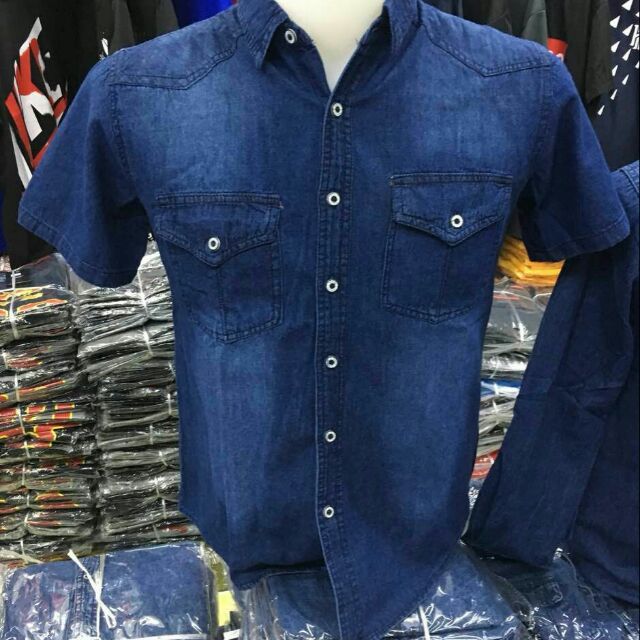 denim polo men