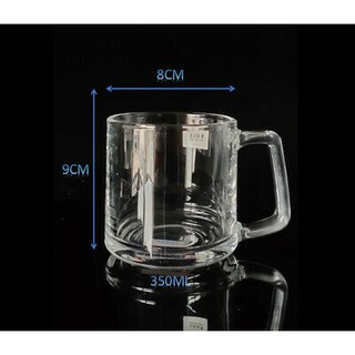ZB116 aesthetic 370ml Masculine Glass Mug Cup Mug Caffee Latte Cappuccino Korean style #7