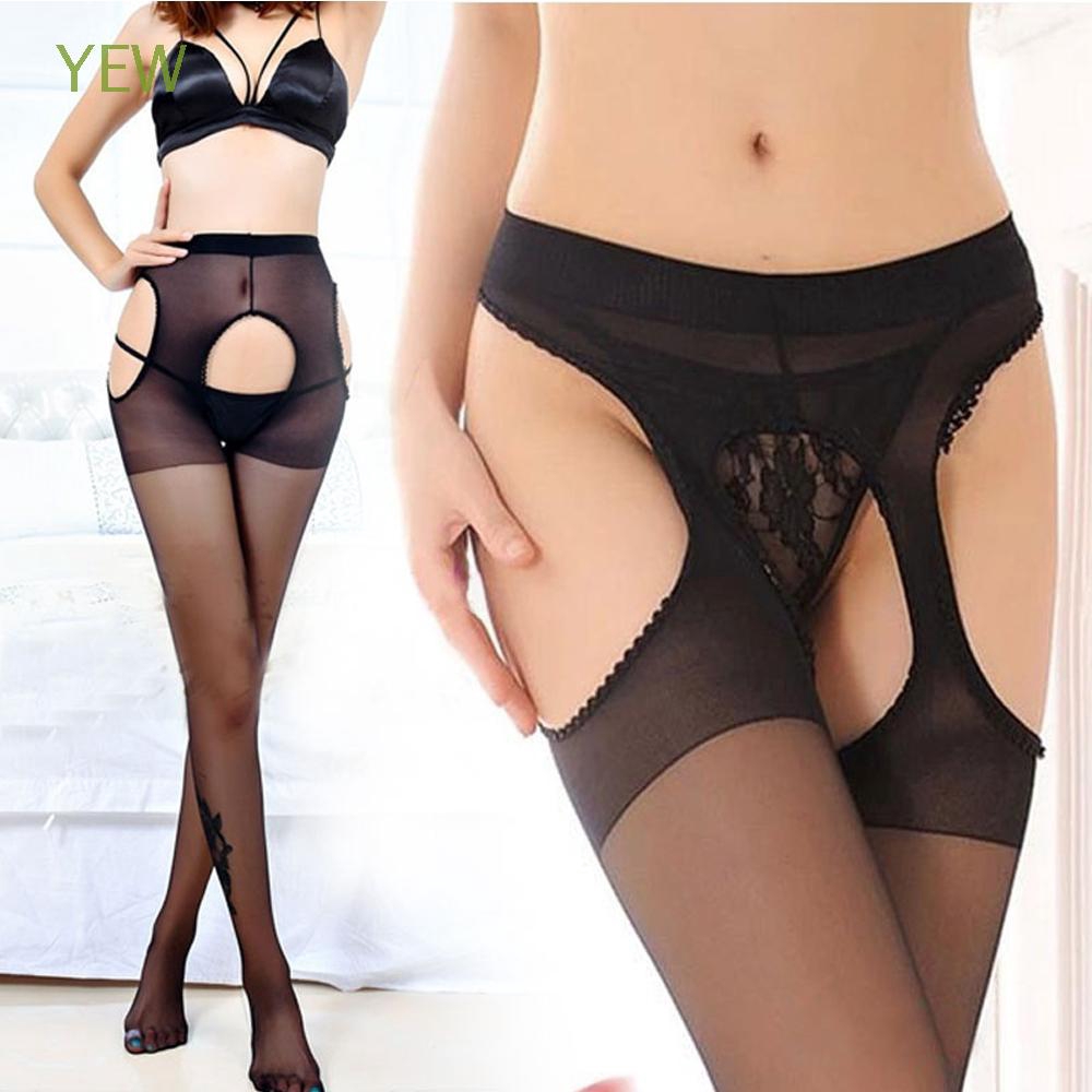 Nightwear Set Pantyhose Long Stockings Lace Garters Set Shopee