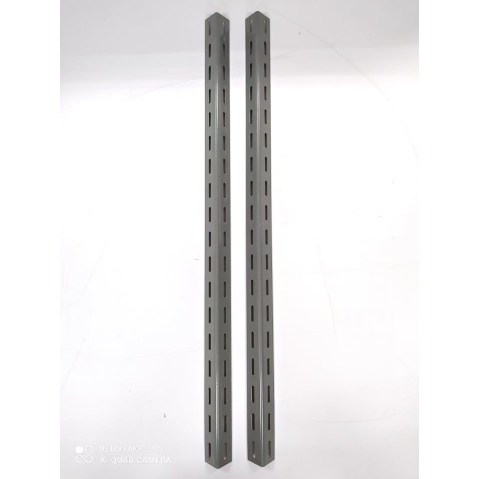 Angle, PVC, Gray, 0.125 In T, 1 In Leg, 5 Ft