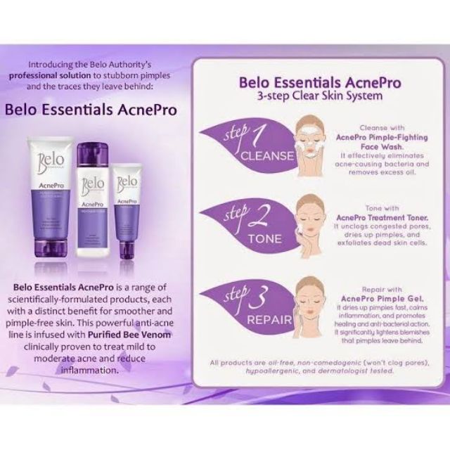 belo acne treatment set