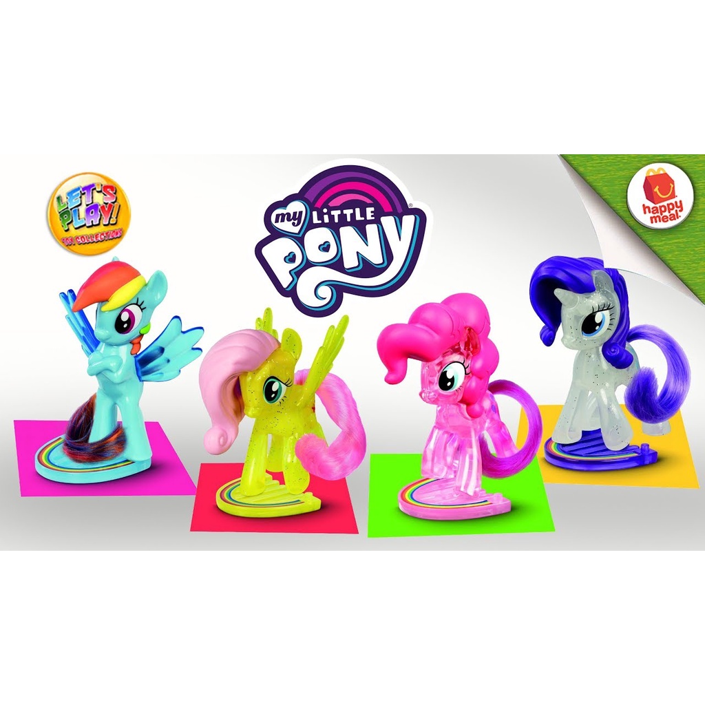 2019 My Little Pony McDonalds Happy Meal Toys Complete of 4 