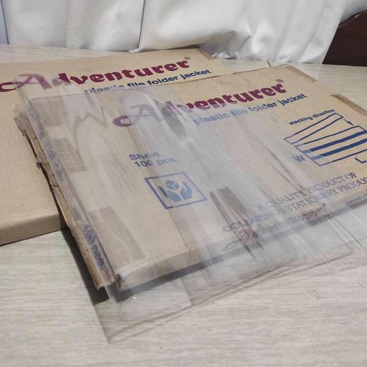 Clear Plastic File Folder Jackets by 20s Short, Long Shopee