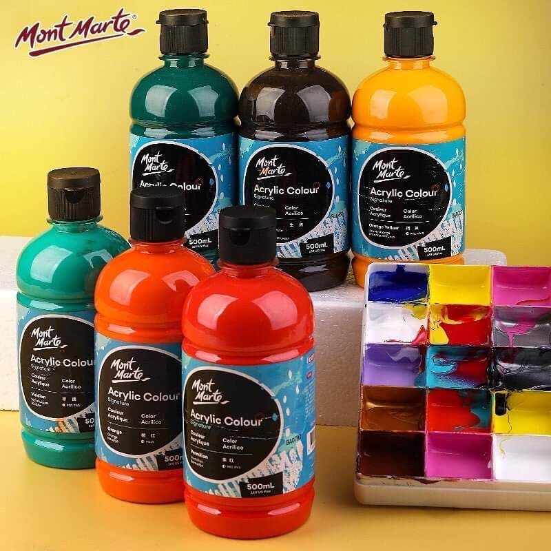 Mont Marte Acrylic Paint 500ml Shopee Philippines
